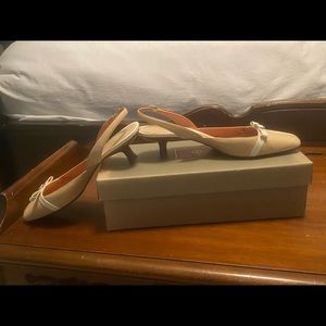 Cole Haan kitten heel sling backs